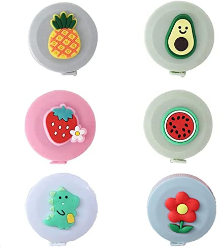 6 Stück Maßband Cartoon, Körper Einziehbares Maßband, Körper Schneidermaßband Measuring, Elastizität, Keine Verformung, für Gewichtsverlust Nähen Schneider Messung, Kleidung, Oberweite, Kopfumfang