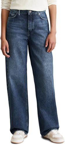 Marc O'Polo Denim Damen Jeanshose Wide Leg High Waist, Blau (Multi/Icy Dark Vintage Blue), W29/L32