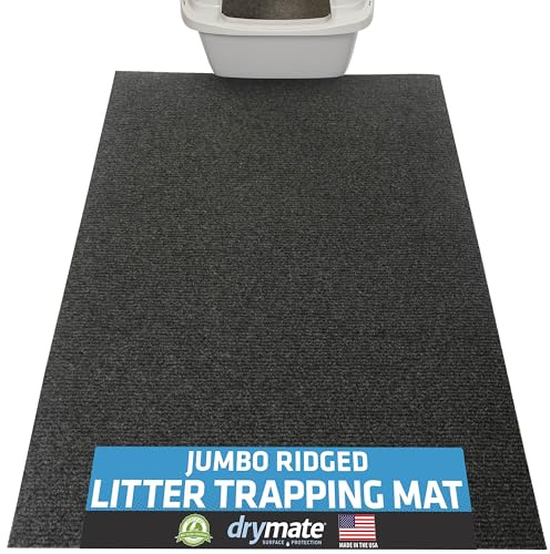 Drymate Cat Litter Box Mat, Litter Trapping Mat, Charcoal, 30x45 Jumbo XXL