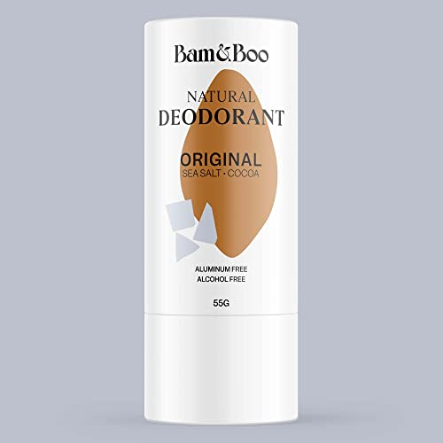 Natürliches Deo Stick Ohne Chemikalien 24h Getesteter Schutz und 2 Monate Haltbarkeit - Vegan Deo Ohne Aluminium Damen und Deo Roller for Men Effektiv und Verantwortungsbewusst - Meersalz Kakao
