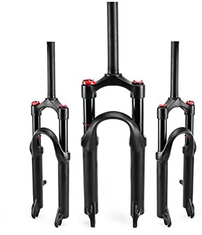 ZECHAO 100mm Reise MTB Fahrrad Luft Vorderrad Gabel,20er Leichtmetalllegierung Schnellspanner 9mm Stoßdämpfer Feder Vordergabel Fahrrad Federgabel