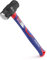 Massette 1,4 kg avec Manche en Fibre de Verre, Tête en Acier Forgé, Marteau Octogonal à Poignée Ergonomique Antidérapante pour Jardinage, Construction de Bâtiments, Roche