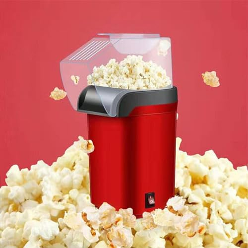 Hmtbet Palomitero Electrico, 1200 W Popcorn Machine de Aire Caliente, Palomitas Dulces para Refrigerios Saludables y Sin Grasa para Niños, Fiestas