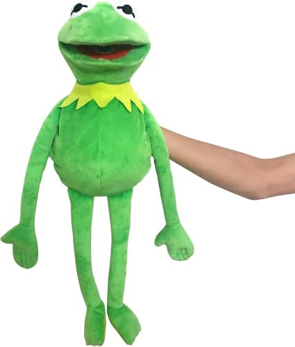 Kermit Froschpuppe, The Muppets Show, weiches Hand-Plüschtier aus Plüsch, Geburtstagsgeschenkideen für Jungen und Mädchen - 61 cm