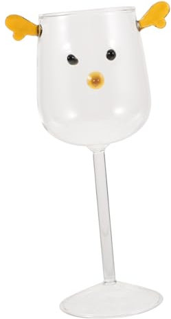 PHENOFICE Bicchiere Trasparente Con Stampa Di Renna Tazza Per Latte e Succo Perfetta Per Casa Ufficio e Feste Facile Da Pulire e Versatile Per Bevande Calde e Fredde