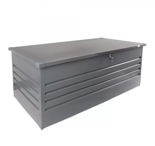 Gartenbox Metall - Kissenbox - Auflagenbox - Orto III 1000 L Gartenmöbel | Auflagenbox wasserdicht - Kissenbox Outdoor wasserdicht - Aufbewahrungsbox mit Deckel Garten - Geräteschuppen Garten Zubehör