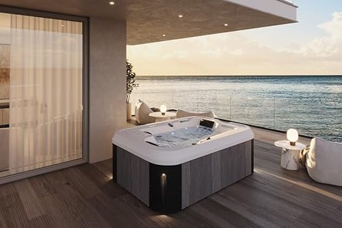 Saunamo SPA Compacto Aurora S, para 2 Personas, con 25 chorros de hidroterapia, Motor de 2HP, Sistema UV y Cubierta Aislante
