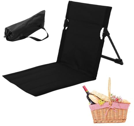 Strandstuhl, Reisestuhl, tragbar, Wassersäule, faltbar, leichte Rückenlehne, verstellbar, für Garten, Terrasse, Außenbereich, Sonnensitz, kompakt