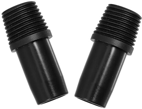 SEWOART 2pcs Replacement Extension Pole Adapter Threaded Tip Plastic Threaded Connector for Broom Handle Mop Pole Repair Kit