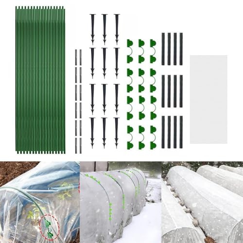 Cerceaux de support en fibre de verre pour serre pour cadre de jardin pour protection des plantes (1)