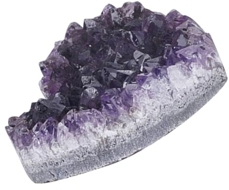 Garneck Ornamento in Pietra di Cristallo Naturale a Forma di Cuore Quarzo Viola Naturale Decorativo da Tavolo Collezione di Pietre di Cristallo per Casa Ufficio e Meditazione
