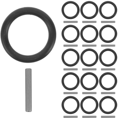 Ciieeo Pasadores Reutilizables para 50 Juegos de Anillos de Goma Color Negro de Goma Accesorios Compatibles Llave de Vaso Eléctrica Sujetadores y Tornillos