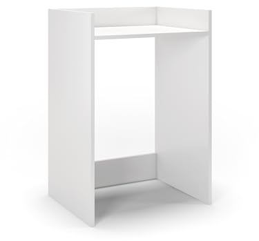 regalik Mobile Lavatrice 90 x 65 x 54 cm, Bianco, salvaspazio