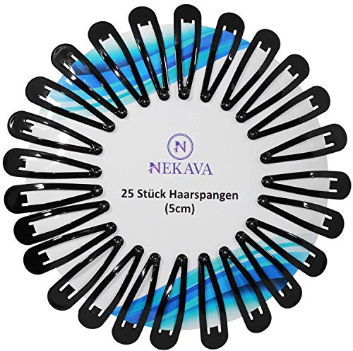 50 Stück Haarspangen schwarz für Damen | Mädchen | Herren. Haarclips sind hochwertig und robust und geben der Frisur perfekten Halt. Haarspange (5cm)