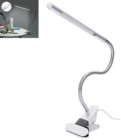 Flexible Reading LED Schreibtischlampe Metallschlauchlampe mit Clip USB Interface Tischlampe