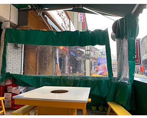 GDMING Bâche Imperméable À Toute Épreuve, Extérieur Cloison Tissu en Plastique avec Œillets pour Salle De Lavage De Voiture Paroi Latérale du Pavillon, Personnalisable