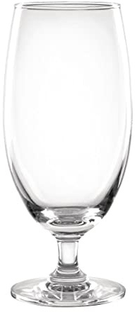 Olympia Glasswasher Safe Stemmed Beer Glasses 420ml (Pack of 6) | Features a rolled edge for chip resistance and a tulip-shaped bowl, with a durable design built for busy bar service.