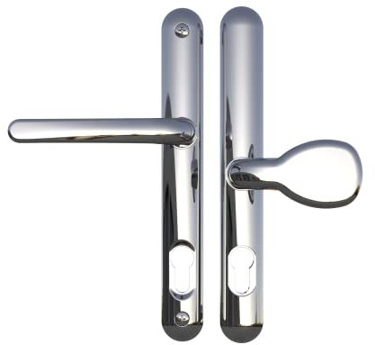 Ultion Sweet Door Handle Paddle Style 211mm (Long Fixings) - Matching Door Furniture Available (Chrome)