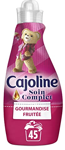 Cajoline Adoucissant Concentré Gourmandise Fruitée, Fraîcheur Longue Durée, Protection Complète & Douceur du linge, 45 Lavages