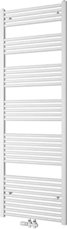 S'AFIELINA Badheizkörper 1800x600 mm Handtuchheizkörper Mittelanschluss Handtuchwärmer Heizkörper für bad 860 Watt, Weiß