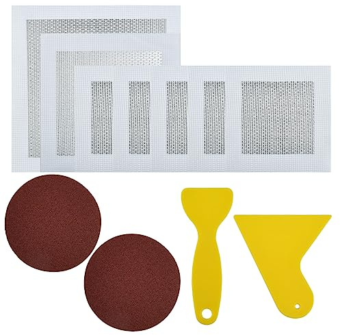 11PCS Wall Repair Kit - 4/6/8 Inch Self-Adhesive Aluminum Plasterboard Patch for Fixing Holes and Cracks in Wall Ceiling - Drywall and Plaster Repair