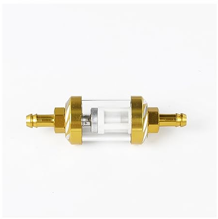 VrAre Motorrad Filter Für Glas Motorrad Gas Kraftstoff Benzin Ölfilter Moto Zubehör (Color : Gold)