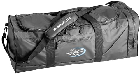 Saekodive Premium Große Seesack mit Tasche und Gurt - Wasserdicht für Outdoor-Aktivitäten - Tauchen, Schnorcheln, Schwimmen, Angeln, Segeln, Kanufahren, Wasseraktivitäten
