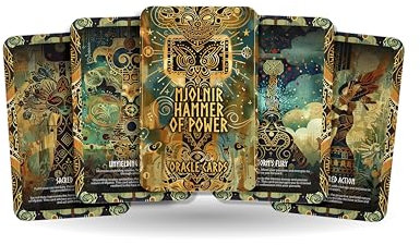 Ibiza Mjolnir - Hammer of Power Oracle Deck Cards - Harnessing The Formidable Power and Protection of Thor's Hammer