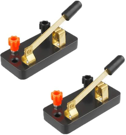 2Pcs Knife Switch, Single Pole Knife Switch Basic Single Throw Switches for Physics Laboratory Electricity Experiment Teaching Supplies
