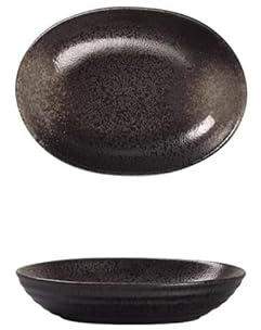 GFHTRELY Ensaladera Vajilla De Cerámica Grande For El Hogar, Cuenco Ovalado For Ensalada De Frutas Y Verduras, Gres Frutero(1)