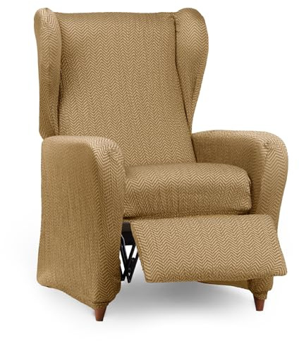 Eysa Luz Funda de sillón elástica para sillón Relax de 60-75cm (Medida Respaldo), Color Mostaza.