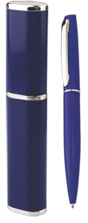 Penna Elegante con Astuccio Personalizzabile per Matrimonio Testimoni Nozze. Disponibile in vari COLORI. Ideale per REGALI aziendali, di laurea, compleanno, natale, occasioni varie. (Blu)