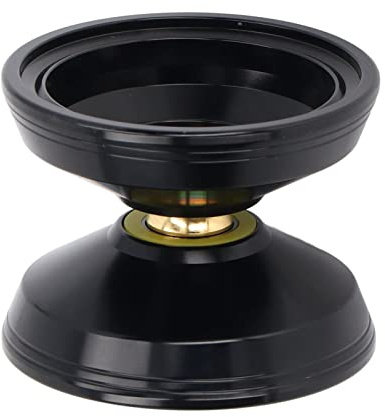 Hamwesh Aluminiumlegierung Yoyo, Hohe Leistung Nicht Reagierende Yoyo mit 3 Ersatzstaaten und Handschuh für Kinderanfänger Wunderbare (Black)