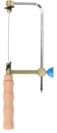 RASTKY Scie à Chantourner en Acier forgé, Poignée Confortable, Coupe-fret pour Projets de Bricolage, Lames 8 Pièces