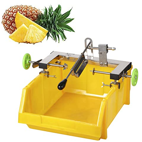 MNSSRN Máquina de peladura de piña Comercial de Acero Inoxidable, higiénico Conveniente sin núcleo, Herramienta Completa de pelado de piña de Pelaje