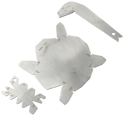 Urjumpea 3pcs Angle Gauge Drill Bits, Hand Measure Tools S/S Angle Measuring Sharpener Tool With Drill Diameter Angle Gauge