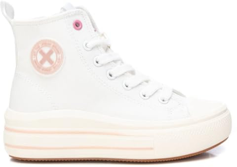 XTI - Zapatilla Niña Blanco - Calzado Cómodo y Versátil - Moda casual - Modelo 15085401 (Talla 32)