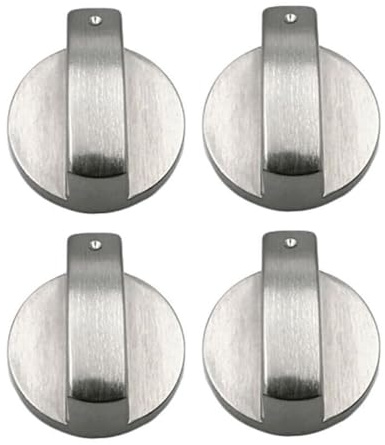 Lot de 2/4 boutons de contrôle rotatifs universels en métal pour cuisinière, four, plaque de cuisson, boutons de commande