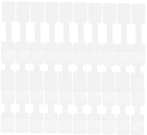 jojofuny Etiquetas Adhesivas de Color white Organizador de Cables Simple y Escribible 100 Adecuado para Identificación y Gestión de Dispositivos para Cables de Papel para Oficina