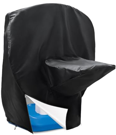 SoloToo Pool Basketball Hoop Cover,34W x 25D x 40H inches Water Basketball Hoop Cover,Dust and Sun Protection,Easy to Install (Cover Only), Black