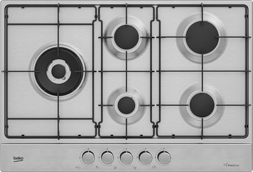HIAL75224SXE - Piano cottura, n° 5 fuochi, 75x51 cm, inox