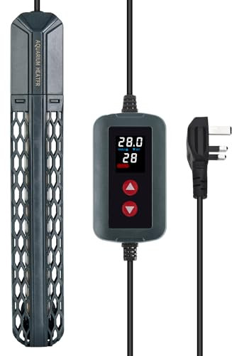 SZELAM 500W Aquarium Heater,Submersible Fish Tank Heater with External Digital Temperature Controller,Explosion-Proof Quartz Tubes Aquarium Heater for Marine Saltwater and Freshwater