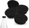4pcs Couvercle de Bouteille en Verre, Silicone Couvercle Soda Réutilisable Bouchon de Bouteille de Soda Compatible avec la Bouteille en Verre Sodastream (Noir)
