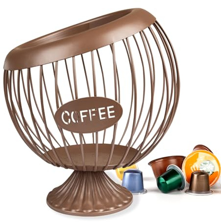 Guolich Porta Cialde Caffe Porta Capsule Caffe, Portacialde da Caffè,Capsule di Caffè Cesto di Immagazzinaggio,Contenitore Caffe, Cestini da Cucina,per Casa Bar,Angolo Caffe,Ristoranti,Hotel