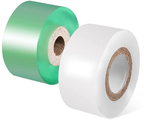 VANZACK 2 Rouleaux Film de greffage Ruban adhésif Bandes Ruban de réparation de Plantes Usine Bande Auto Adhesive greffe de Plantes Rubans de Jardin pour Plantes Ruban d'arbre fruitier PVC