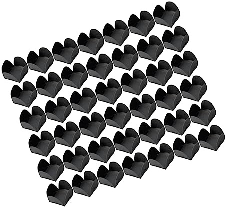IMIKEYA Envoltorios Resistentes Grasa Grado Alimenticio de Papel Negro para Chocolate 200 Ideales para Graduaciones y Aniversarios