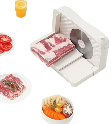 Allesschneider Klappbar Brotschneidemaschine Klappbar Elektrisch Aufschnittmaschinen Schneidestärke Fleischschneidemaschine 0-15 Mm Für Verschiedene Lebensmittel Wie Fleisch, Brot, Schinken, Käse Usw