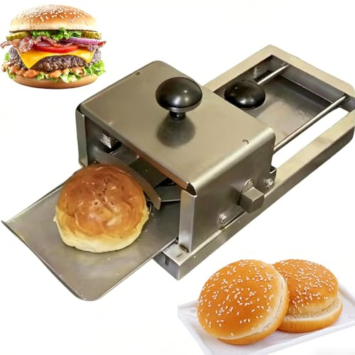 Affettatrice commerciale per bagel e panini, in acciaio inox, per fette uniformi in panetterie e servizi alimentari