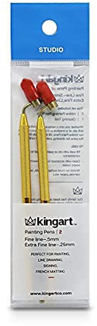 KINGART Fine Line Painting Pen Set of 2 Sizes