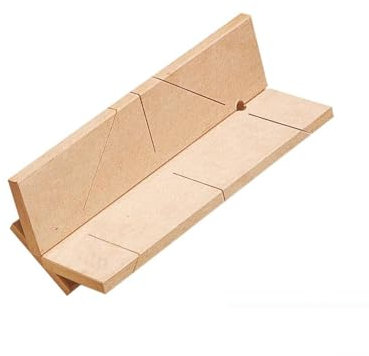 Boîte à coupe forme V – Petit modèle en bois composite pour corniches et moulures, coupe 45° et 90°, largeur jusqu’à 90 mm